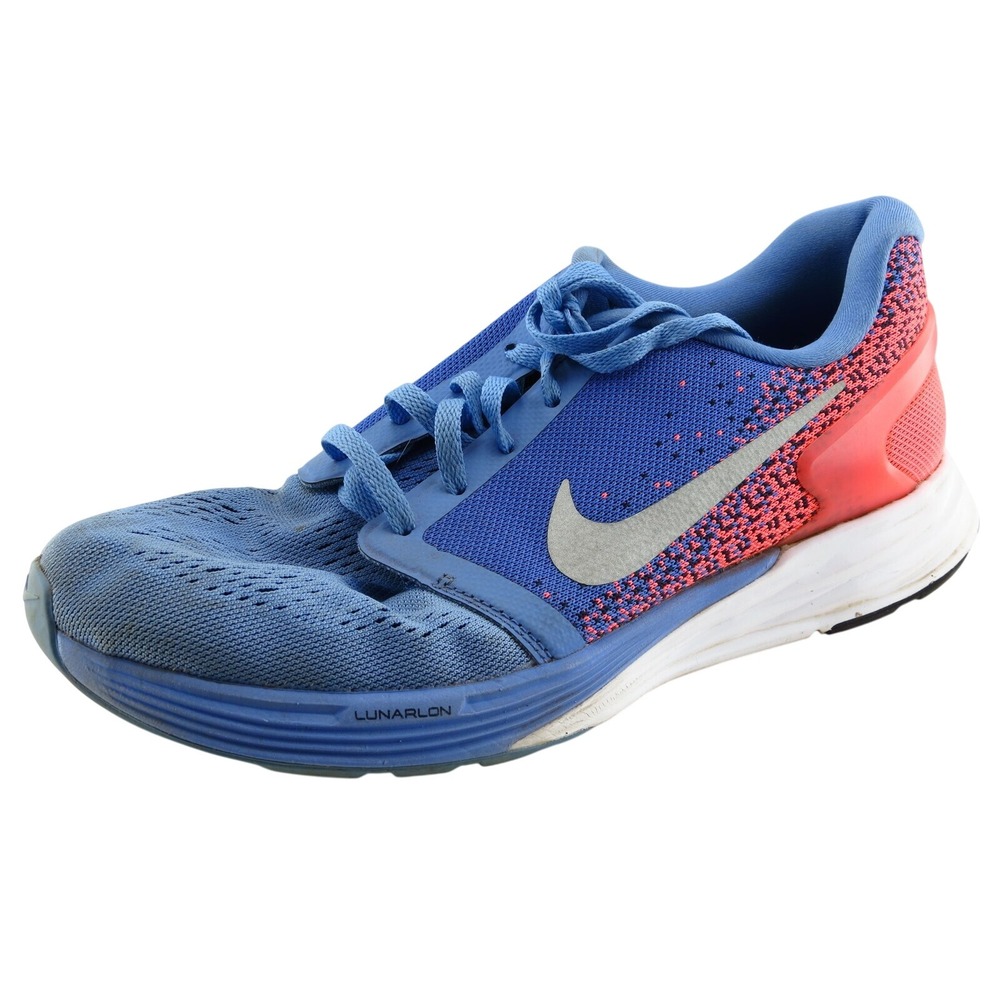 Nike Boys' Lunarglide 7 Running Shoes Size 5 Blue Fabric Lightweight Comfort